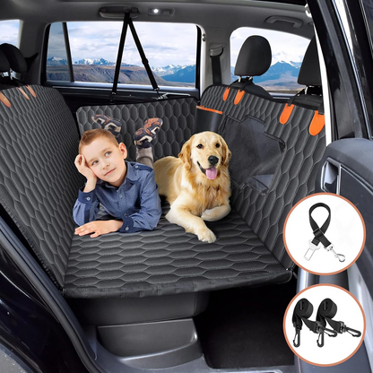 Double Zipper Waterproof Pet Car Seat Extender Ensures Safe Travel