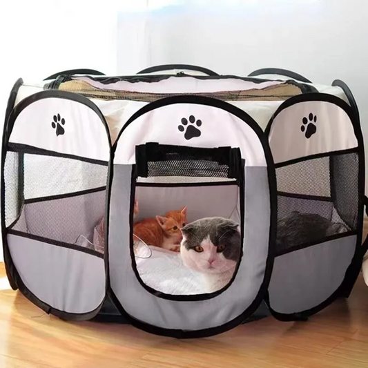 Portable Pet Tent Shelter Offers Cozy Home for Cats and Dogs