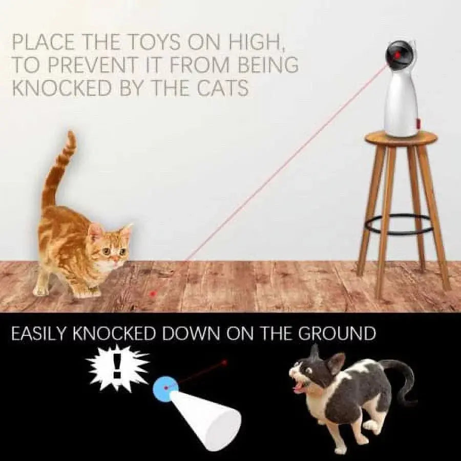 Cat Laser Toy Automatic Rotating Laser Pointer for Cat , Automatic Laser Toy for Pet