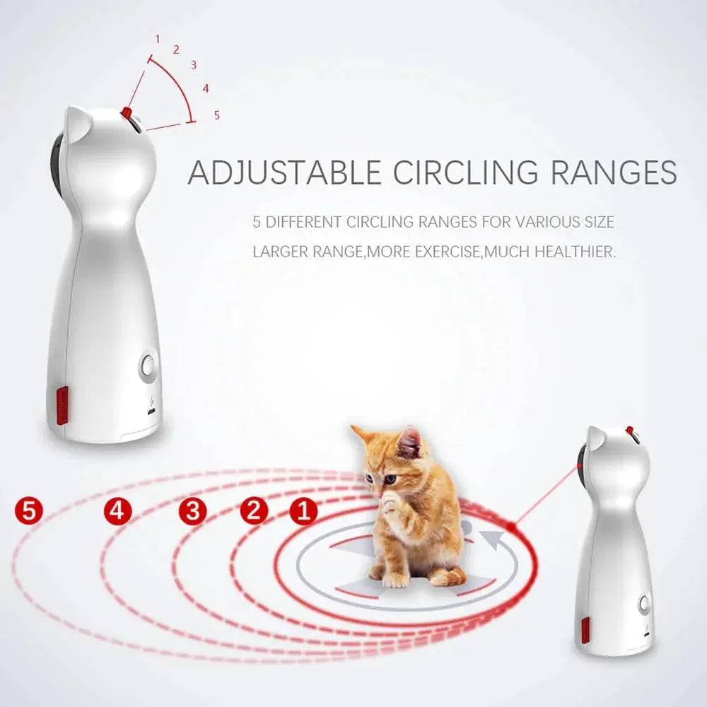 Cat Laser Toy Automatic Rotating Laser Pointer for Cat , Automatic Laser Toy for Pet