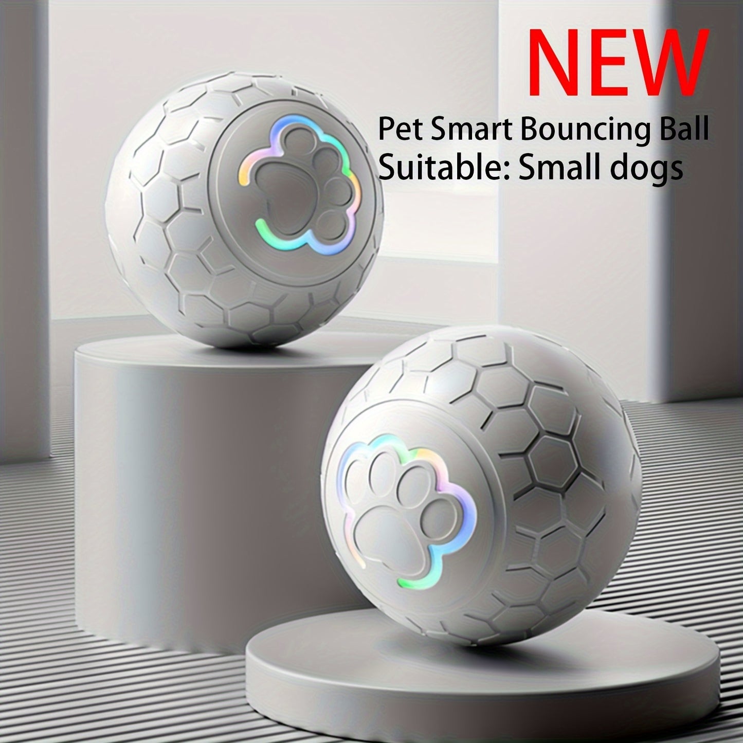 Interactive Dog Toy Ball – Automatic, Bouncing, Rechargeable, Durable & Bite-Resistant