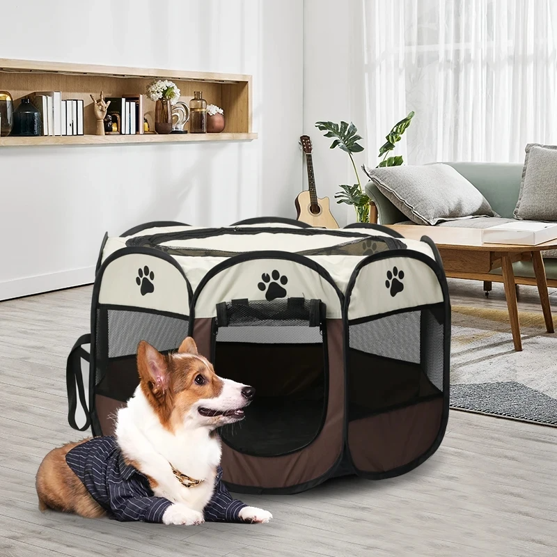 Portable Pet Tent Shelter Offers Cozy Home for Cats and Dogs