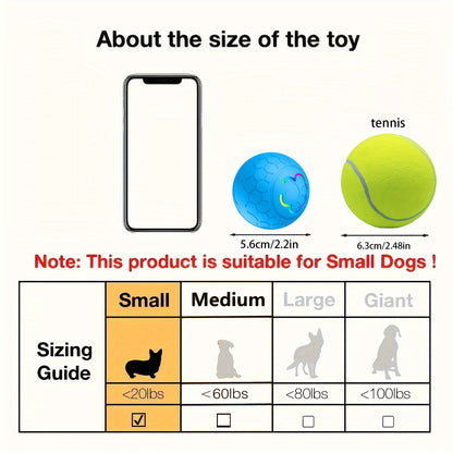 Interactive Dog Toy Ball – Automatic, Bouncing, Rechargeable, Durable & Bite-Resistant