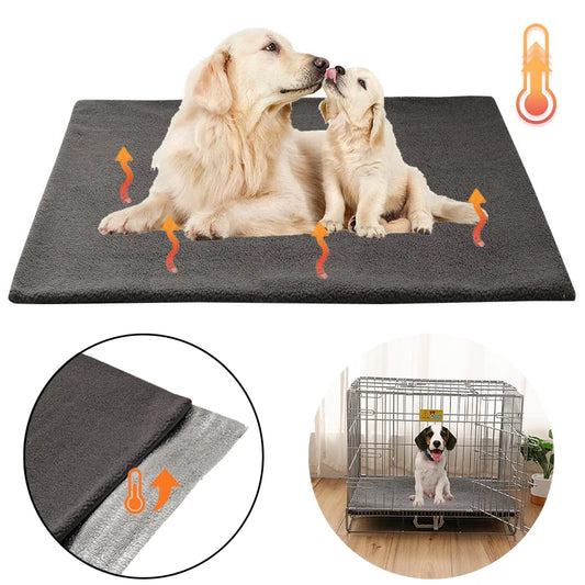 Self Warming Pet Bed Mat Cozy Thermal Sleeping Pad for Pets