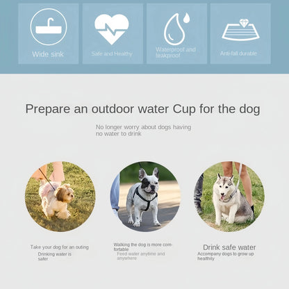 Portable Pet Water Bottle Handy Outdoor Travel Feeder for Pets