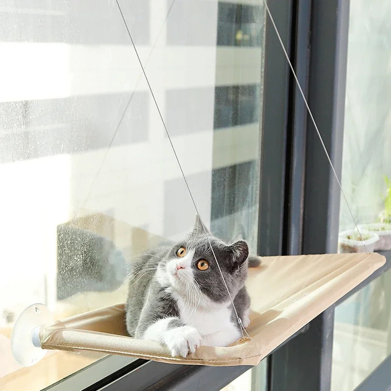 Hanging Cat Hammock - Comfortable Window Watching Bed for Cats