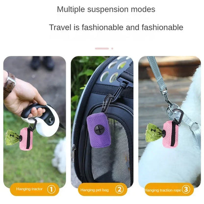 Dog Poop Bag Dispenser Convenient Holder for Walks & Outdoor Outings