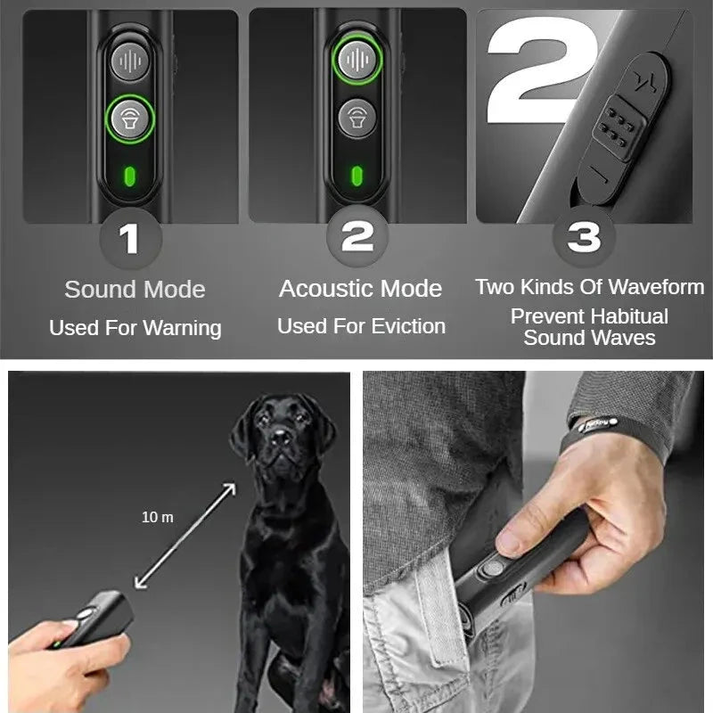 Anti Bark Device USB Rechargeable Ultrasonic Bark Control System for Dogs