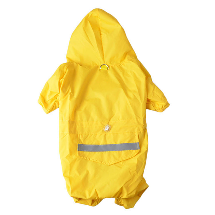 Hooded Dog Jacket Raincoat Waterproof with FREE BOOTS