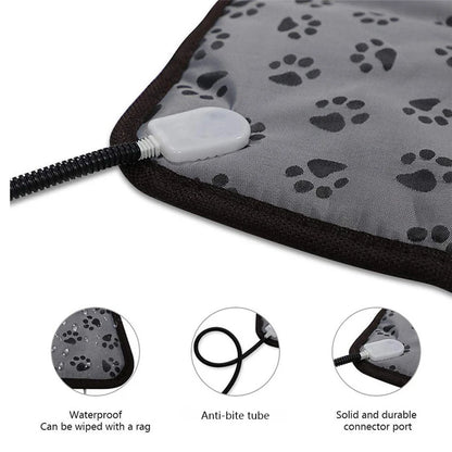 Electric Pet Blanket Provides Heated Nest for Cats and Small Dogs