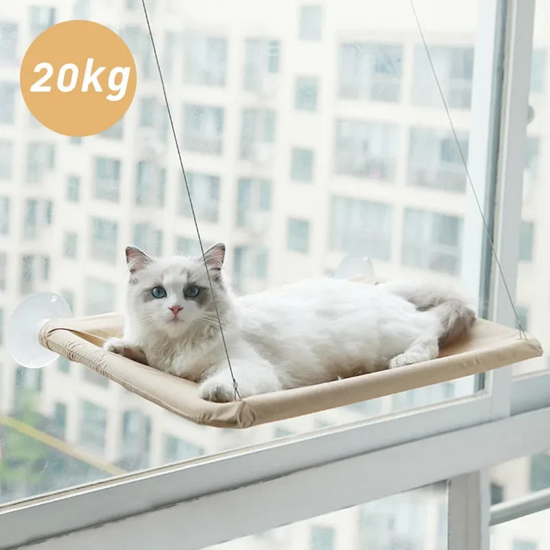 Hanging Cat Hammock - Comfortable Window Watching Bed for Cats