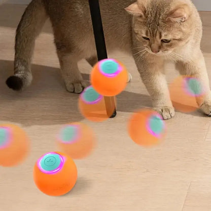 Self Moving Interactive Cat Toy Bouncing Ball for Cat Engagement What The Fur