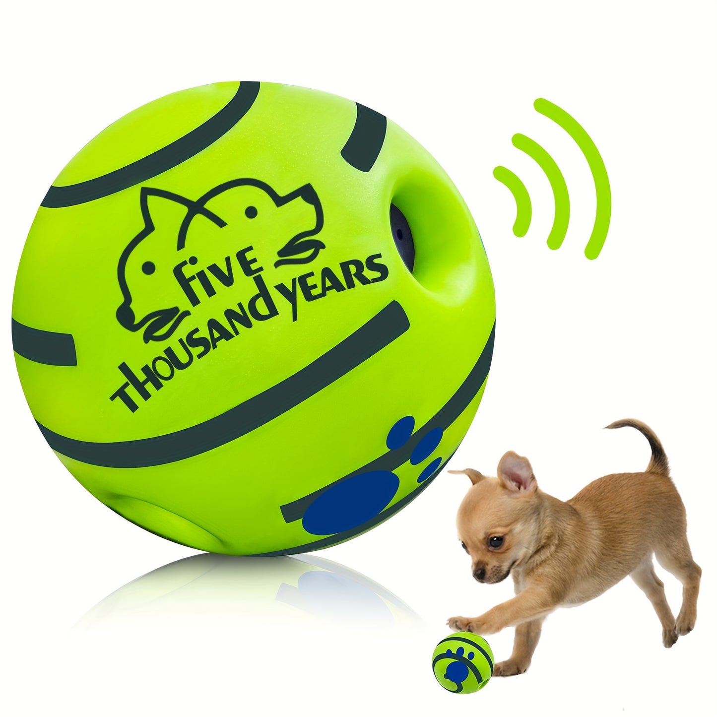 Dog Giggle Ball – Smart Talking Ball for IQ Training & Play, No Batteries Needed